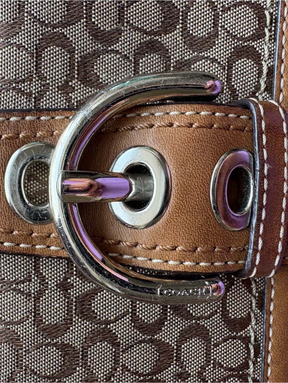 Coach brown signature c soho wallet in perfect condition used once